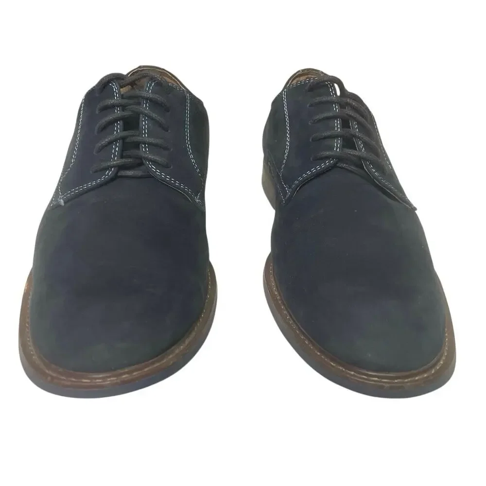 EUC - 1901 Nordstrom Navy Blue Suede Derby Shoes